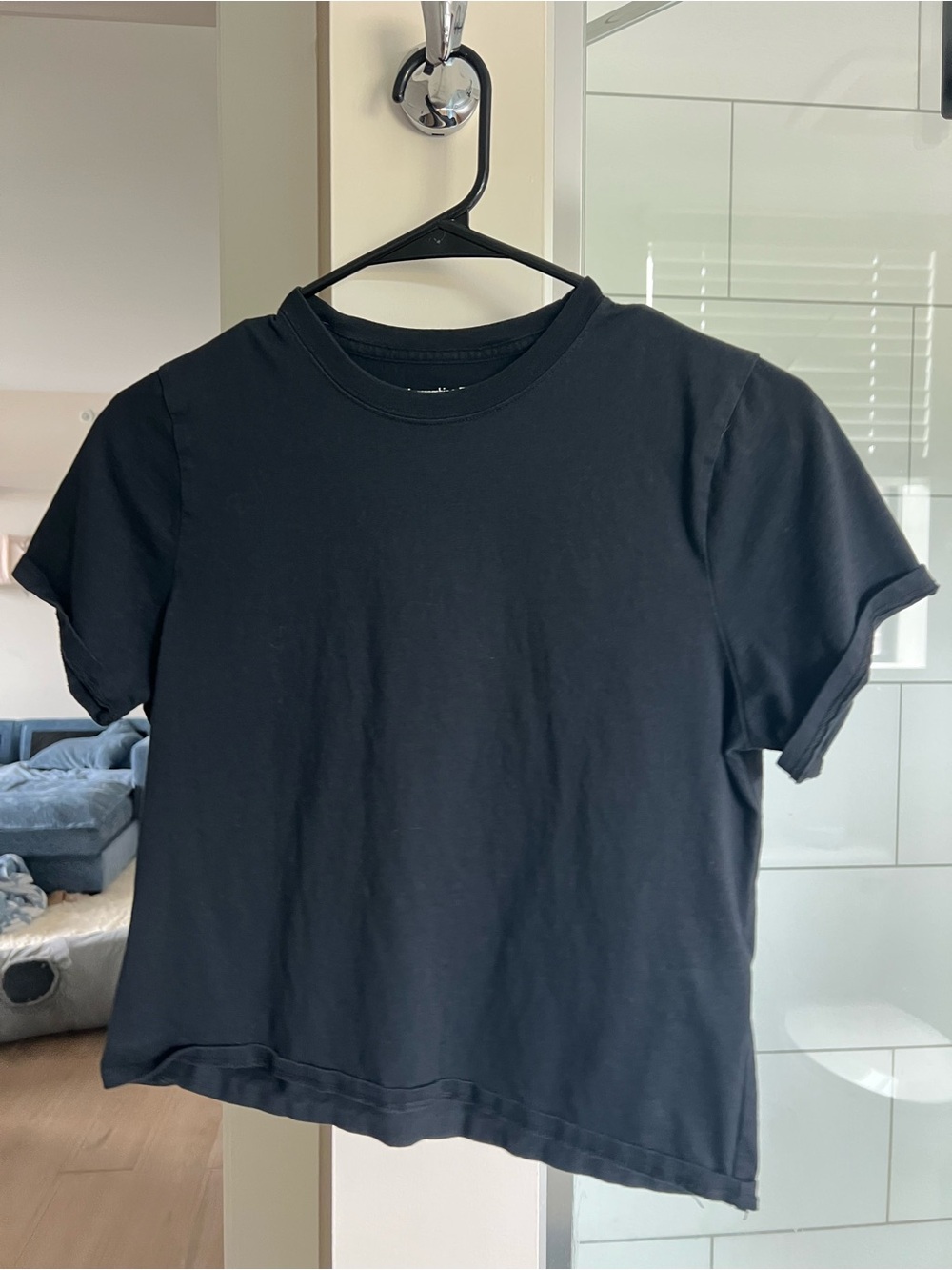 Abercrombie & Fitch Black Short-Sleeve Crewneck Tee